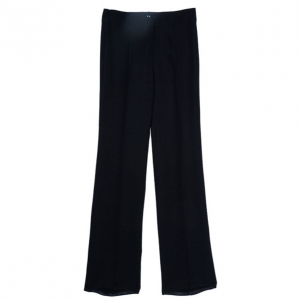 Pre Owned Armani Collezioni Black Acetate Trousers S