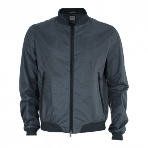 Pre Owned Armani Collezioni Men's Olive Green Technical Zip Front Jacket L