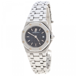 Audemars Piguet Purple Stainless Steel Royal Oak Off Shore Women's Wristwatch 27 mm