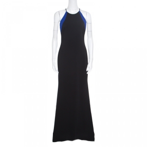 Badgley Mischka Collection Colorblock Sleeveless Evening Gown S