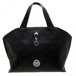 Baldinini Black Leather Tote