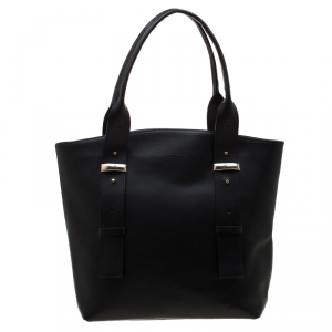 Baldinini Black Leather Tote 