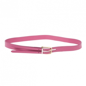 Balenciaga Pink Leather B Buckle Belt 95 CM