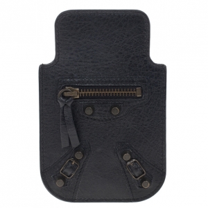 Balenciaga Black Leather iPhone 5/5S Case