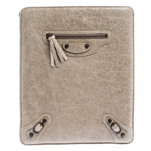 Balenciaga Dark Beige Leather iPad Cover