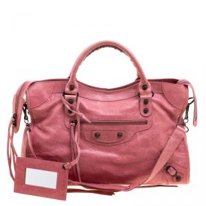 Pre Owned Balenciaga Sorbet Leather Classic City RH Tote