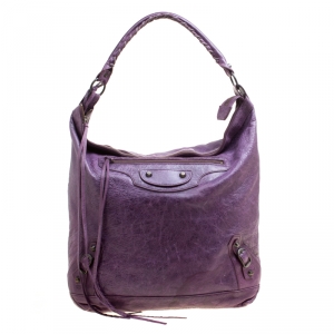 Balenciaga Raisin Leather Classic Day RH Hobo