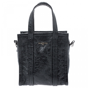 مملوكة مسبقًا Balenciaga Black Leather XS Bazar Shopper Tote