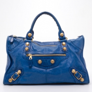 Pre Owned Balenciaga Giant 21 Work Bag in Cobalt 