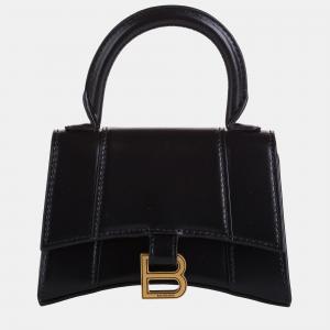Pre Owned Balenciaga Black Mini Hourglass