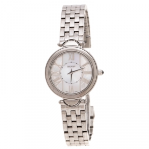Balmain White Mother of Pearl Stainless Steel Haute Elegance B8071.33.83 Women's Wristwatch 27MM