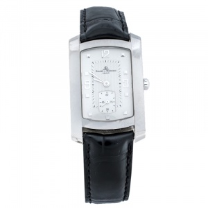 Baume & Mercier Stainless Steel Leather Hampton Women's Wristwatch 26 mm