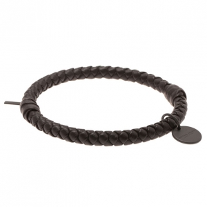 Pre Owned Bottega Veneta Brown Intrecciato Bracelet M