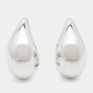 Pre Owned Bottega Veneta Drop Sterling Silver Earrings