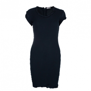 Bottega Veneta Silk Cotton Blend Crepe Dress S