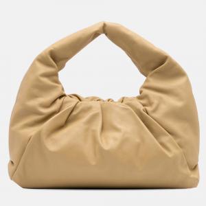 Bottega Veneta Beige Lambskin The Shoulder Pouch