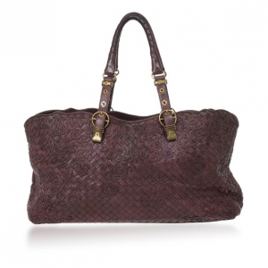 Pre Owned Bottega Veneta Brown Cornely Tote