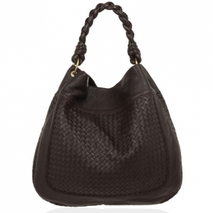 Pre Owned Bottega Veneta Brown Leather Cervo Intrecciato Hobo Bag