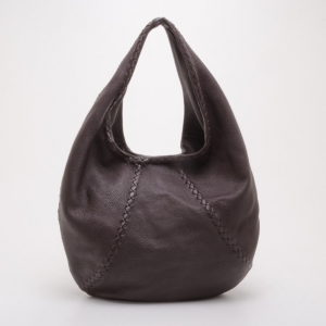 Pre Owned Bottega Veneta Nero Washed Cervo Hobo