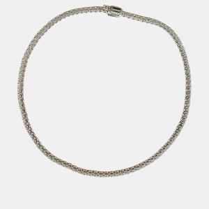 Pre Owned Boucheron Riviere Vendome Necklace White Gold Diamond