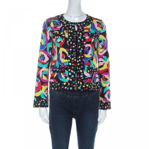 Boutique Moschino Multicolour Abstract Print Boxy Jacket S