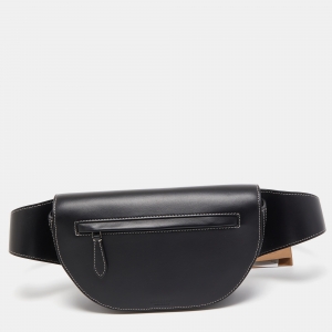 Burberry Black Leather Small Olympia Belt Bag