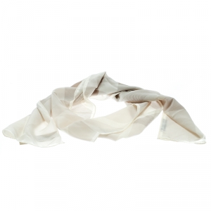 Burberry Beige Checked Silk Chiffon Stole