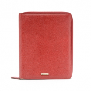 Pre Owned Burberry London Red Leather iPad Case