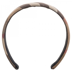 Burberry Beige Novacheck Canvas Headband