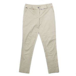 Pre Owned Burberry Cotton Trousers S