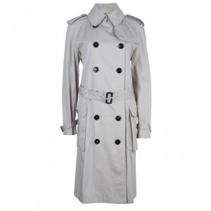Pre Owned Burberry Beige Long Trench Coat M