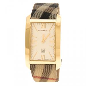 Burberry Gold Plated Stainless Steel BU1094 Women's Wristwatch 30 mm
