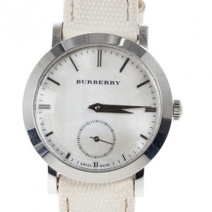 Burberry White Stainless Steel BU1733 Women's Wristwatch 30MM