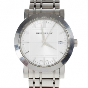 Burberry White Stainless Steel Women's Wristwatch 38 MM