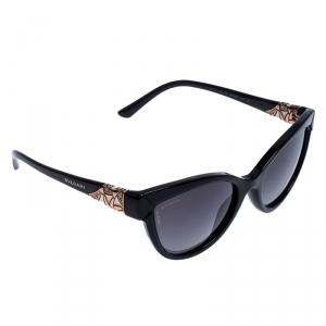 Bvlgari Black Gradient 8156-B Cateye Sunglasses 