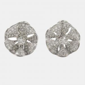 Bvlgari Divas' Dream Divissima 18K White Gold 1.05ctw Diamond Earrings
