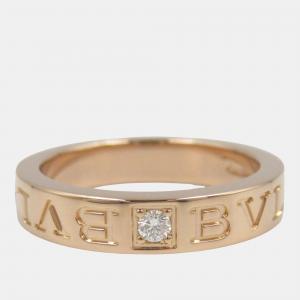 Bvlgari B-Zero1 Diamond 18K Pink Rose Gold EU 50 