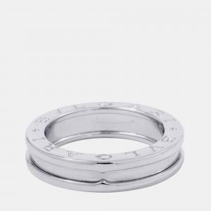 Pre Owned Bvlgari B.Zero1 1-Band 18K White Gold Ring EU 51