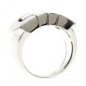 Bvlgari Parentesi 18k White Gold Ring Size 54
