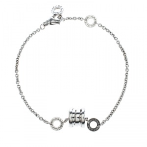 Bvlgari B.zero1 18k White Gold Soft Bracelet