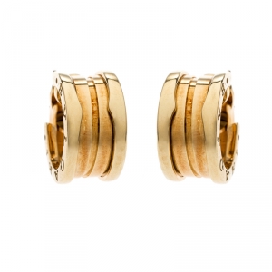 Bvlgari B.Zero1 18K Yellow Gold Hoop Earrings