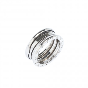 Bvlgari B.Zero1 3-Band 18k White Gold Ring Size 50