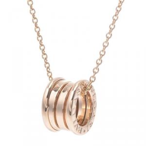 Bvlgari B.Zero1 3-Band 18K Yellow Gold Band Pendant Necklace