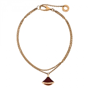Bvlgari Divas' Dream Carnelian 18k Rose Gold Bracelet SM