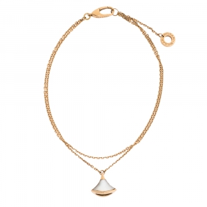 Bvlgari Divas' Dream Mother of Pearl 18K Rose Gold Chain Bracelet ML