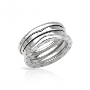 Bvlgari B.Zero1 3-Band Ring In 18KT White Gold Size 56