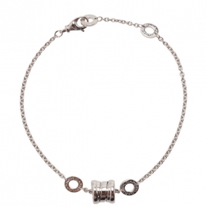Bvlgari B.Zero1 18kt White Gold Soft Bracelet 19CM
