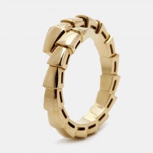 Bvlgari Serpenti Viper 18k Yellow Gold Ring Size 53