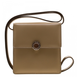 Bvlgari Beige Leather Crossbody Bag