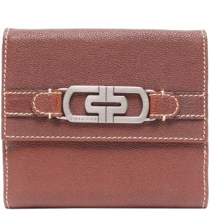 Bvlgari Dark Brown Leather Bi-fold Wallet